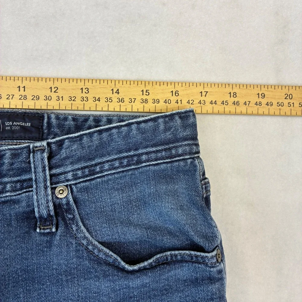 AG Adriano Goldschmied Everett Jeans Mens 33x30 Slim Straight Japanese Fabric